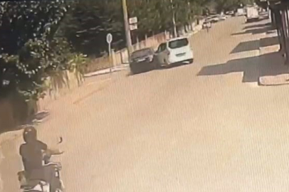 Kontrolden çıkan otomobil, başka bir araca ve kafeye çarptı