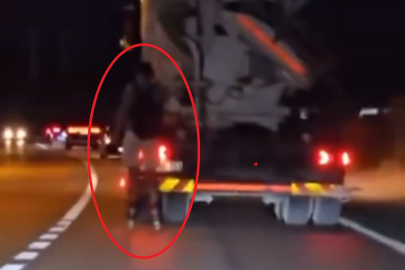 patenle yapılan tehlikeli yolculuk kamerada