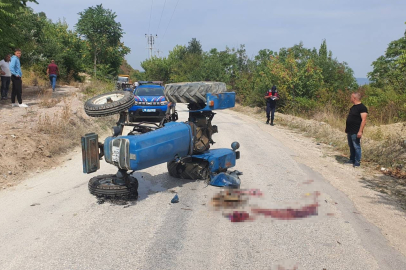Annesi, oğlunun kullandığı traktörün altında can verdi