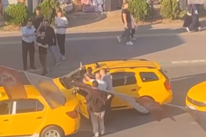 Taksicilerin yol verme tartışması
