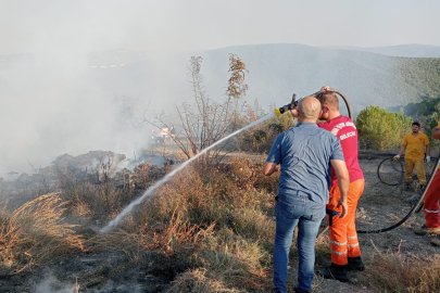 Yenişehir'de ormanlık alanda çıkan yangın söndürüldü