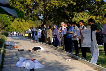 Üniversite öğrencilerinden Filistin’e destek