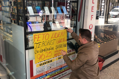FETÖ elebaşının ölümüne İnegöl'de indirim kampanyası