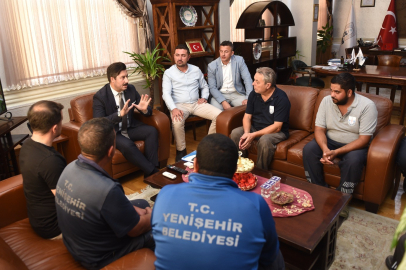 Yenişehir'de geçici işçiler muradına erdi