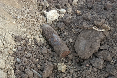 İnegöl'de top mermisi bulundu