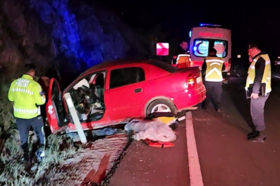 Kestel'deki kazada refüje düşen otomobilin şoförü can verdi