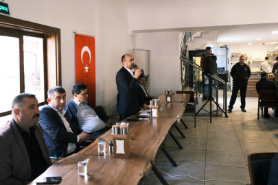 Orhaneli Belediye Başkanı Tayır, muhtarlarla buluştu