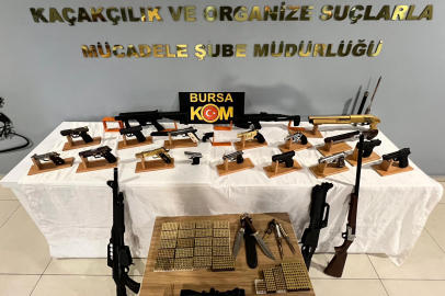 Bursa'da kaçak silah imalathanesine operasyon