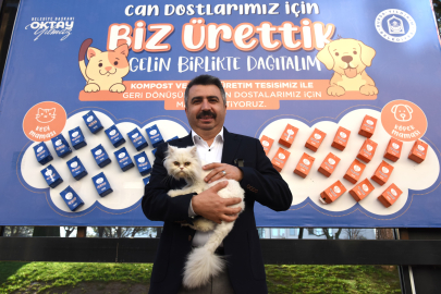 Yıldırım'da haftada 4 ton atık gıda mamaya dönüşüyor