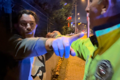 Polise saldıran sarhoş yolcu serbest bırakıldı