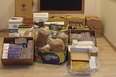 Takip edilen araçtan 84 kilo kaçak tütün çıktı