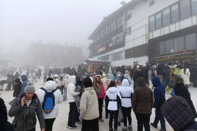 Uludağ’da hafta sonu izdihamı