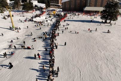 Uludağ’da sömestirin ilk günü izdiham yaşandı