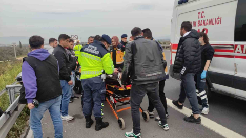 Otobanda feci motosiklet kazası