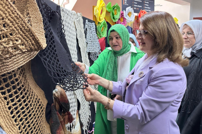 Çalılı kadınlar el emeklerini sergiledi