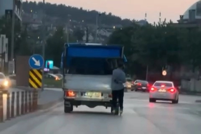 Tehlikeli yolculuk kamerada