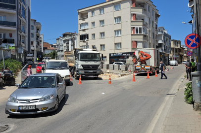 Mudanya’da alternatif yolda genişletme çalışmaları başladı