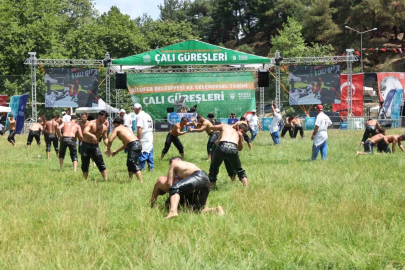 Çalı’da başpehlivan Mehmet Yeşil Yeşil oldu
