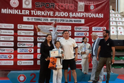 Osmangazili minik judocudan Türkiye ikinciliği