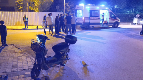 Bursa’da otomobille elektrikli bisiklet çarpıştı: 1 ağır yaralı
