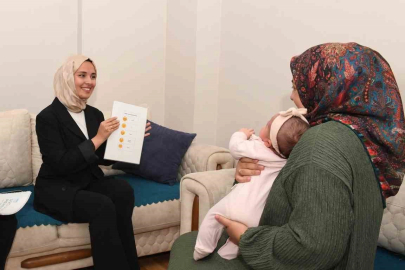 Osmangazi Belediyesi yeni doğum yapan annelerin yanında