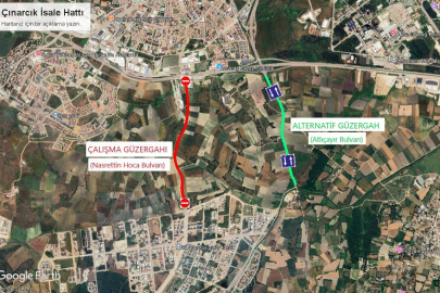 Su projesi için trafik düzenlemesi