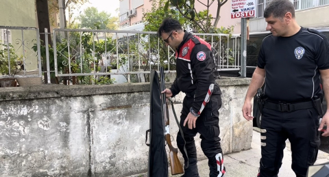 Bursa’da ’huzur’ uygulamasında bir şüpheliden av tüfeği çıktı