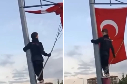 Bursa’da çocukların bayrak hassasiyeti duygulandırdı