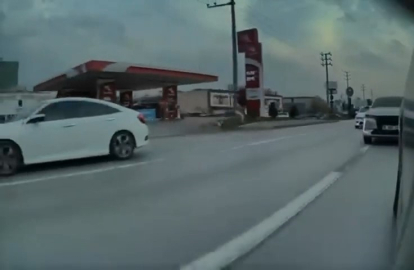 Bursa’da tehlikeli makas kamerada