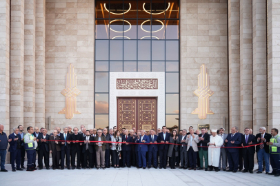 Yeniden yapılan DOSAB Camii açıldı