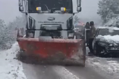 Kardan kapanan 145 mahallenin yolu büyükşehir tarafından açıldı