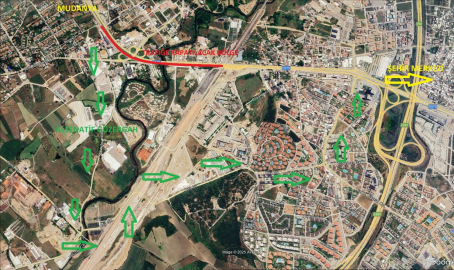 Geçit Köprüsü’nde trafik düzenlemesi