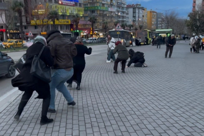 Fırtınada uçmamak için yerlere böyle yattılar