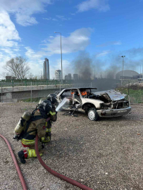 Büyükşehir İtfaiyesi’nden Koç Üniversitesi personeline eğitim