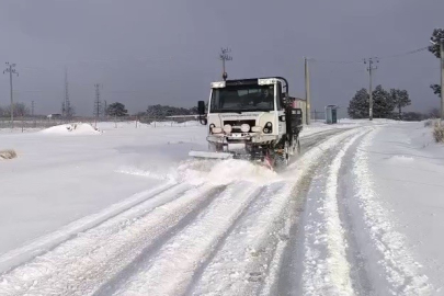 Osmangazi’nin yüksek kesimlerinde kar nöbeti