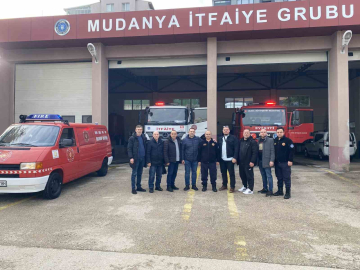 Üsküp’ten itfaiye gönüllü timleri Mudanya’da