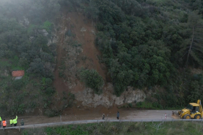 Bursa’da heyelan bölgesi temizlendi