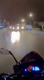 Bursa’da ters yönden gelen otomobil tehlike oluşturdu