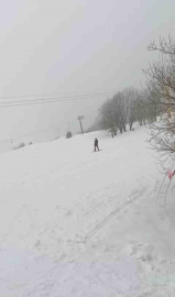 Uludağ’da Mart sonunda kar sürprizi