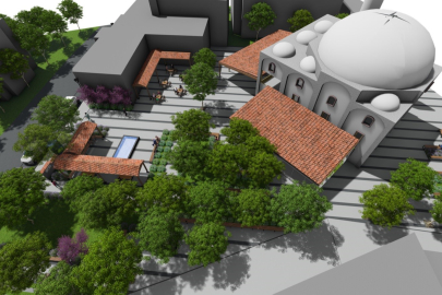 İhsaniye eski köy meydanı modern bir görünüme kavuşuyor