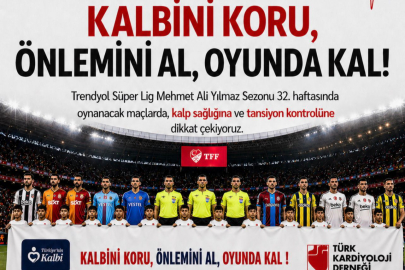 Süper Lig'de kalp sağlığına dikkat çekilecek