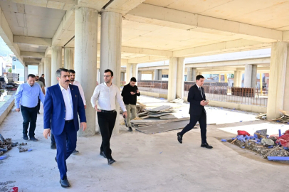 Yavuzselim Kapalı Pazar Alanı’nda yol yarılandı
