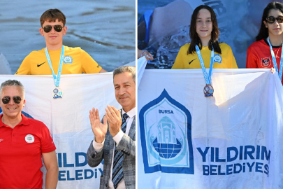 Yıldırımlı yüzücülere milli gurur