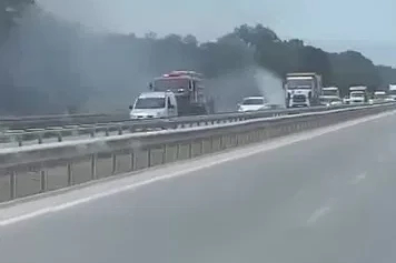 İzmir-Bursa kara yolunda alevler korkuttu
