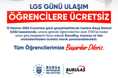Bursa'da LGS'ye girecek öğrencilere ulaşım ücretsiz