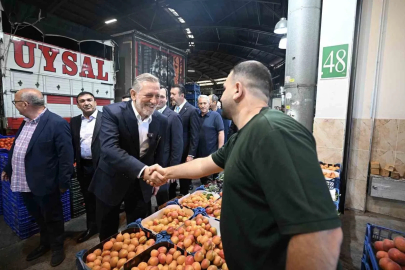 BTSO Başkanı İbrahim Burkay’dan Bursa Kent Hali’ne ziyaret
